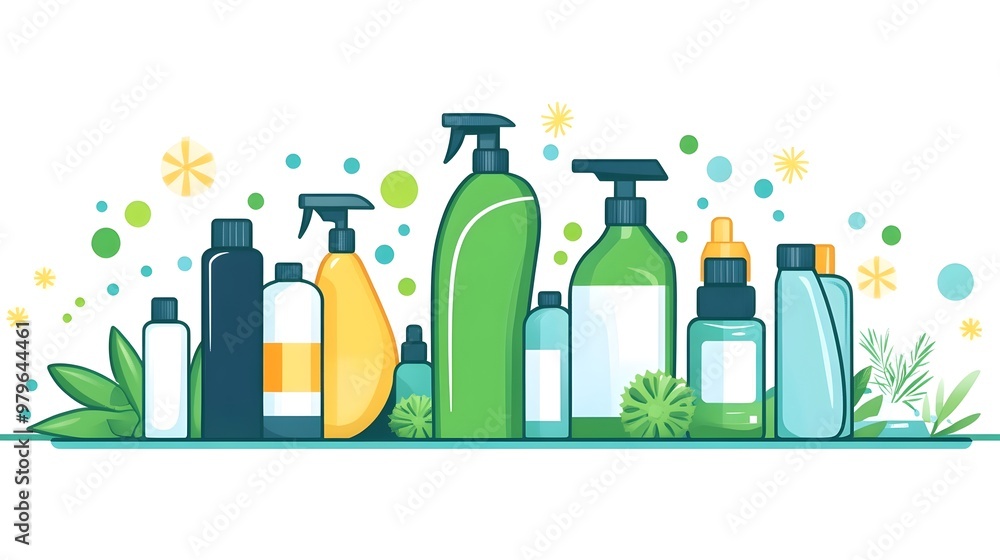Assortment of Eco-Friendly Household Cleaning Supplies for Sustainable Home Maintenance Assortment of Eco-Friendly Household Cleaning Supplies for Sustainable Home Maintenance