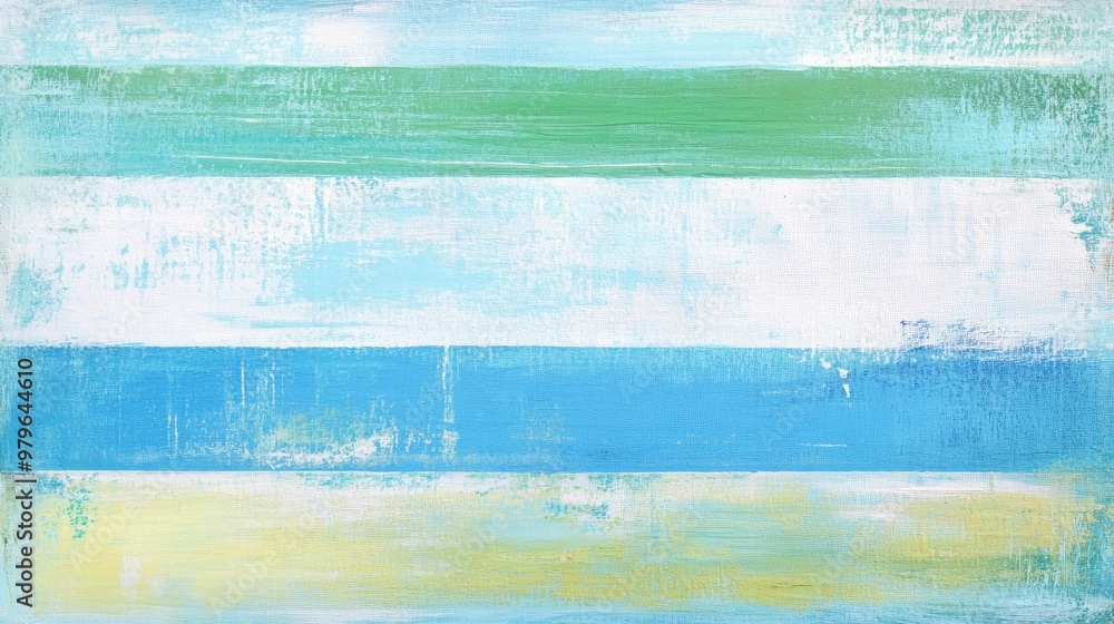 Abstract painting featuring blue and green pastel striped patterns Horizontal parallel lines create a colorful cute pastel background with a modern texture and vintage appeal Abstract painting featuring blue and green pastel striped patterns Horizontal parallel lines create a colorful cute pastel background with a modern texture and vintage appeal