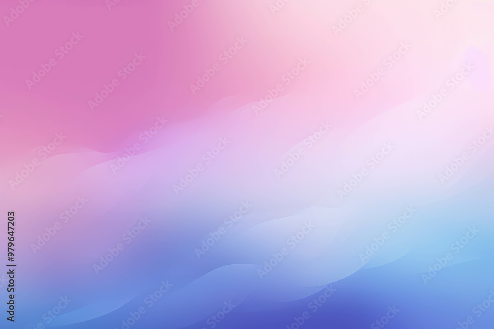 Obraz premium Pastel Dreamscape: A serene gradient of pink, blue, and white evokes a tranquil sunrise, perfect for backgrounds and ethereal designs.
