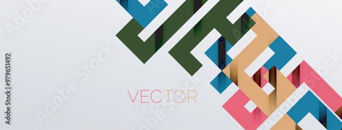 Color bend lines with shadow texture effect. Vector Illustration For Wallpaper, Banner, Background, Card, Book Illustration, landing page