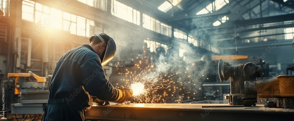 The Worker in Metal Workshop