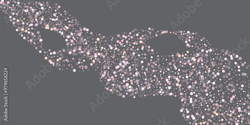 Beautiful silver and gold stars magic vector illustration.  Defocused bokeh lights.Cartoon stars magic backdrop. Spangle confetti banner decor. Blurred Bokeh