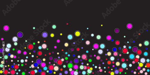 Beautiful silver and gold stars magic vector illustration.  Defocused bokeh lights.Cartoon stars magic backdrop. Spangle confetti banner decor. Blurred Bokeh