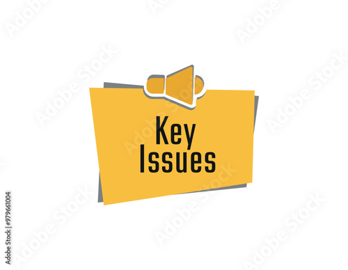 Key Issues sign