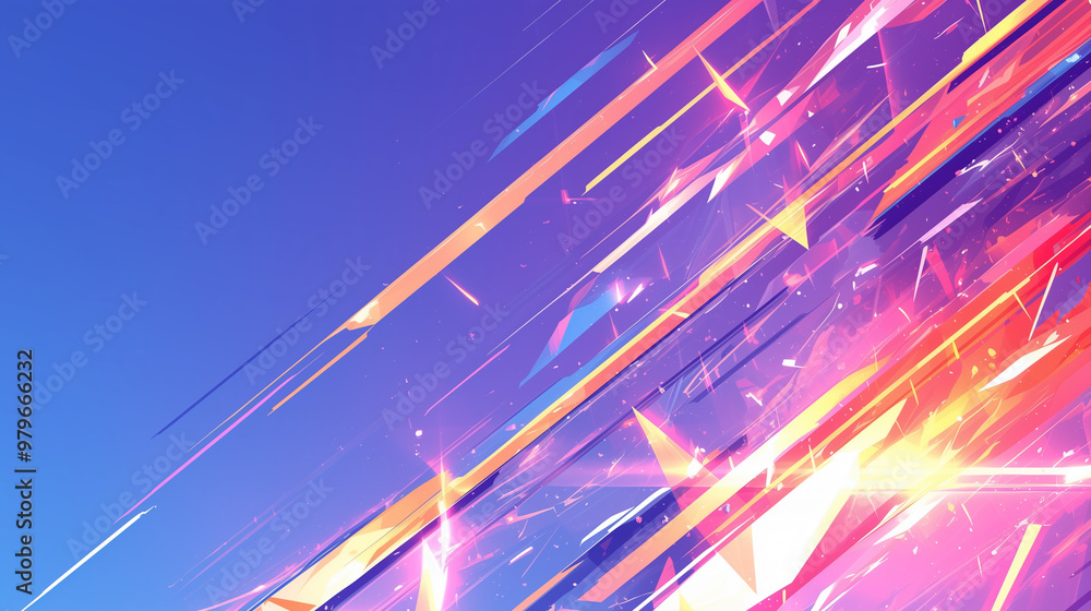Futuristic abstract background, colorful bright neon rays and glowing lines. AI generative Futuristic abstract background, colorful bright neon rays and glowing lines. AI generative