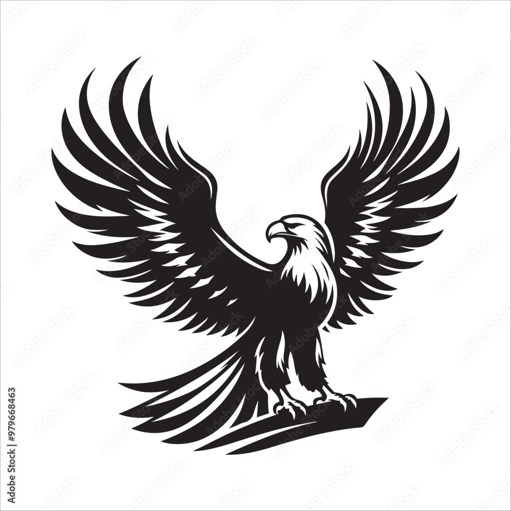 Fototapeta premium Eagle Vector Art Illustration