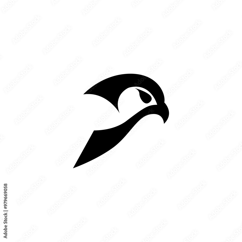 Naklejka premium eagle logo design. Eagle logo for your business. bird head logo 