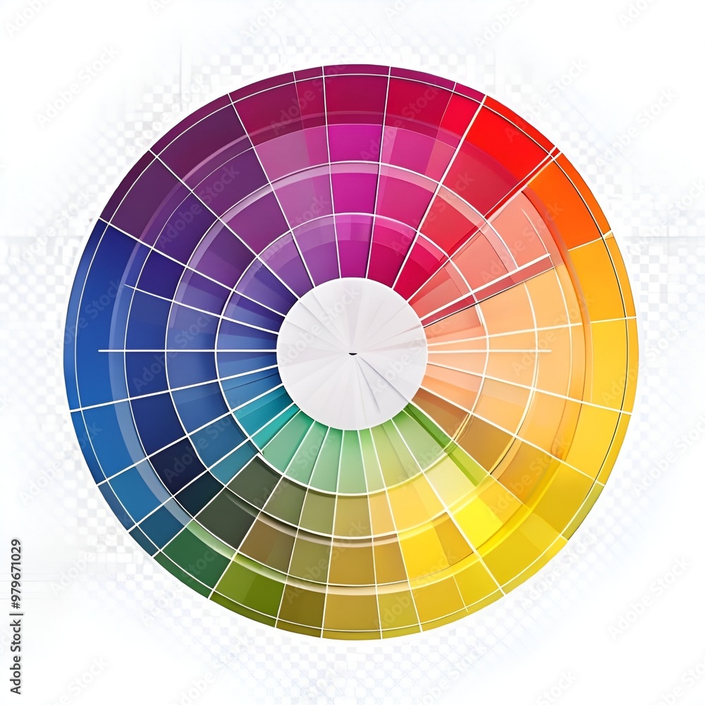 Obraz premium color-wheel-on-transparent-background 