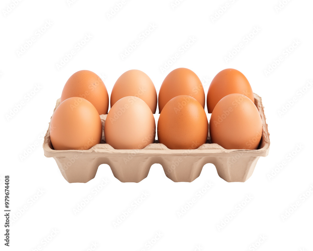 Brown eggs in a cardboard container are ideal for food packaging, farm fresh produce advertising, egg carton design, and cooking recipes content. Generative AI Brown eggs in a cardboard container are ideal for food packaging, farm fresh produce advertising, egg carton design, and cooking recipes content. Generative AI