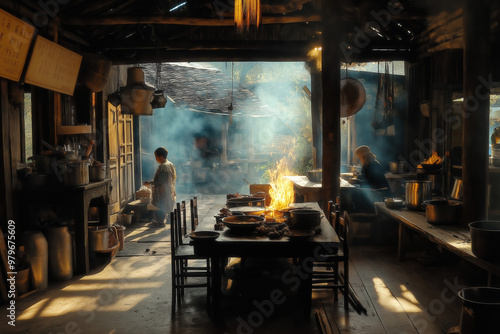 Chinese Family Cooking At T...