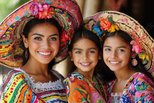 Happy Mexican Family