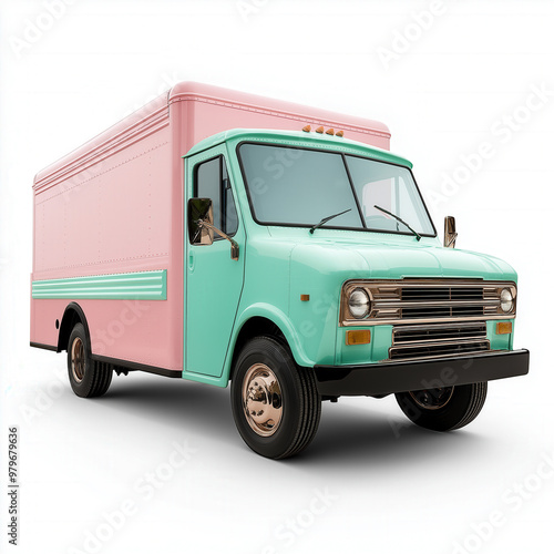 Ice Cream Truck Isolated