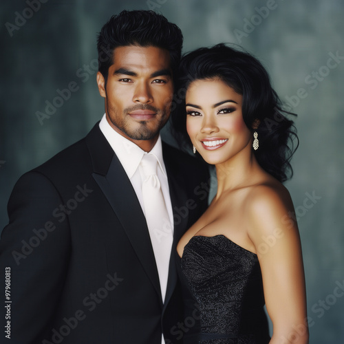 Mixed Race Couple Isolated
