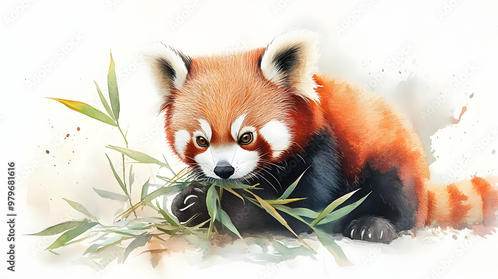 A playful red panda sitting amidst bamboo, showcasing its vibrant fur and curious nature. A delightful scene of wildlife and beauty. A playful red panda sitting amidst bamboo, showcasing its vibrant fur and curious nature. A delightful scene of wildlife and beauty.