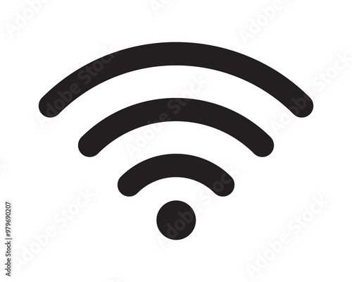 Wifi icon vector sign isolated on white background. wi-fi network icon vector eps.