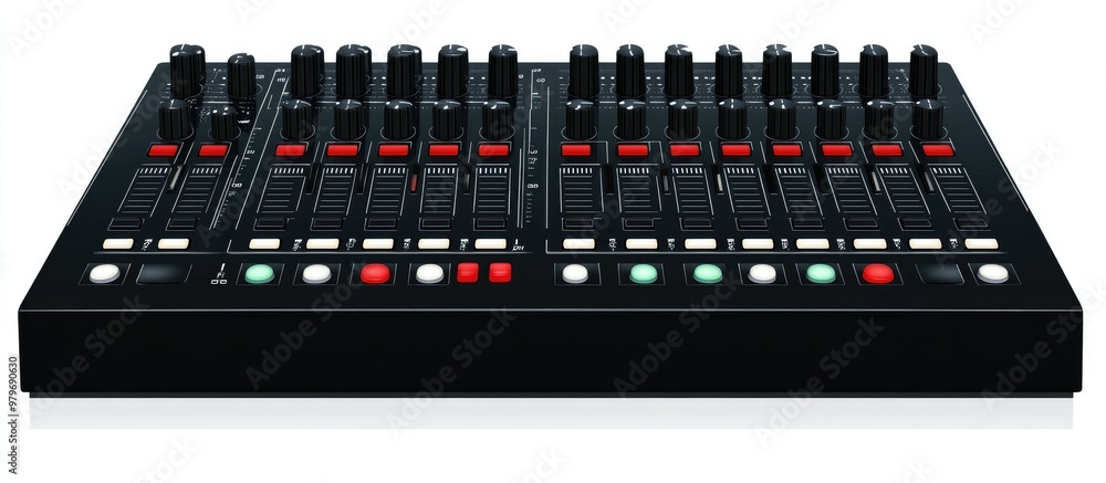 Audio mixing device with multiple buttons for ensuring clear sound quality during meetings Audio mixing device with multiple buttons for ensuring clear sound quality during meetings