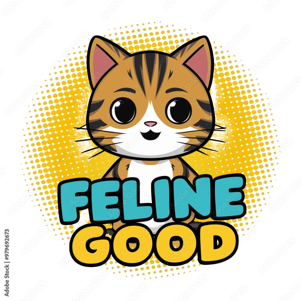 Cat Typography PNG Design Cat Typography PNG Design