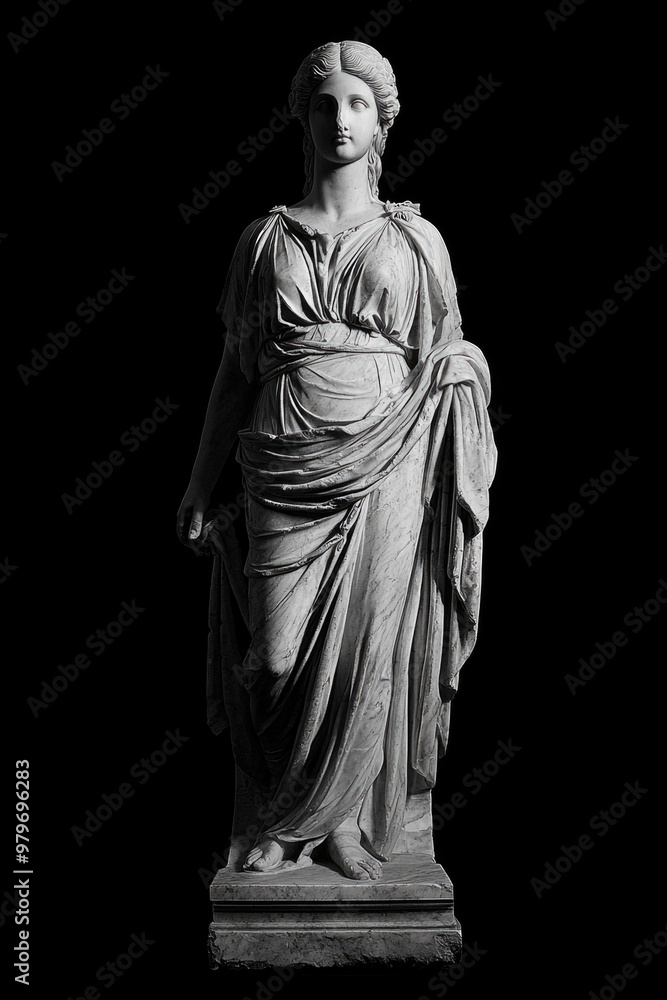 Roman marble statue of a goddess Roman marble statue of a goddess