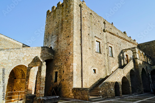 Miglionico, Castello del Malconsiglio e villaggio , Matera, Basilicata, Italia photo