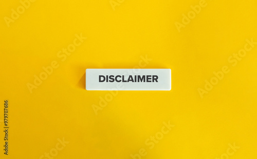 Disclaimer Banner.