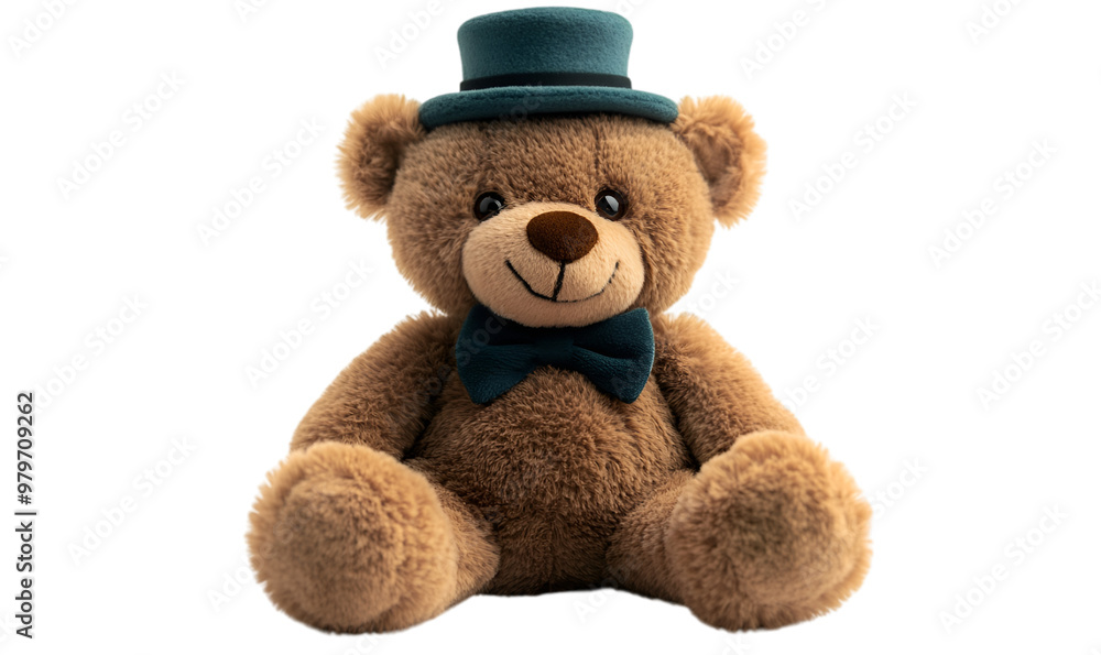 Fototapeta premium a stuffed bear wearing a hat. 