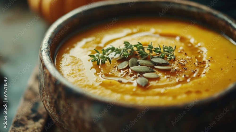 Butternut Squash Soup with Pumpkin Seeds Butternut Squash Soup with Pumpkin Seeds