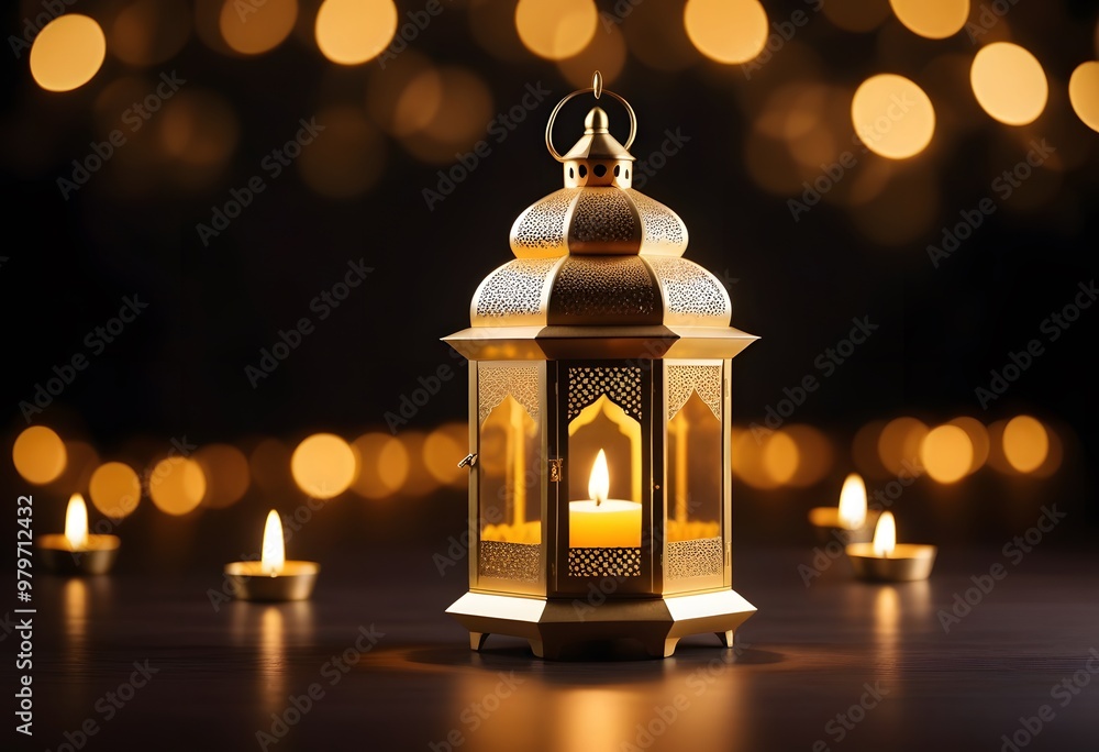 Dark silhouette of Moroccan lantern glowing at night. Glittering golden bokeh lights, blurred background. Ramadan Kareem, Eid ul Fitr muslim holiday still life, festive celebration concept.
Dark silhouette of Moroccan lantern glowing at night. Glittering golden bokeh lights, blurred background. Ramadan Kareem, Eid ul Fitr muslim holiday still life, festive celebration concept.