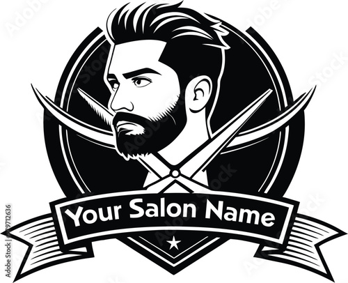 Vector hair salon logo