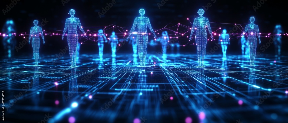 Fototapeta premium Remote Care Network, Digital Health and Telemedicine