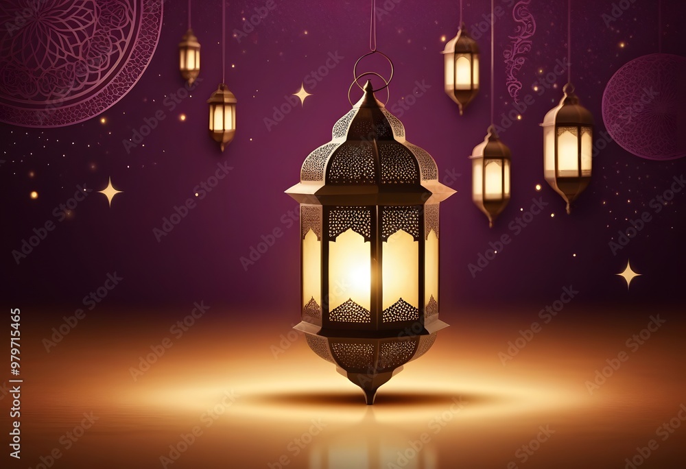 Traditional Arabic lantern lit up for celebrating the Holy Month of Ramadan
Traditional Arabic lantern lit up for celebrating the Holy Month of Ramadan
