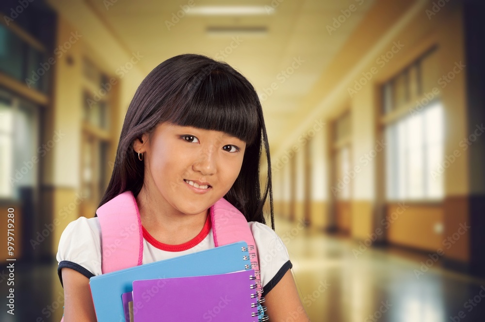 Portrait Of Female School Student child Portrait Of Female School Student child