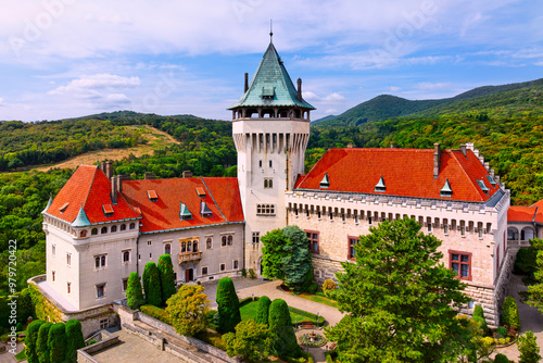 A castle in Smolenice (Slovakia) situated in the beautiful surroundings of the Small Carpathians