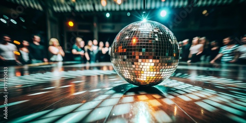 disco ball with dance floor