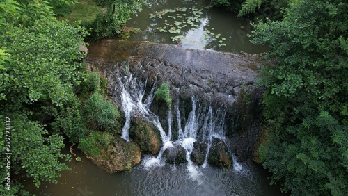 Cascade d'eau en Gironde