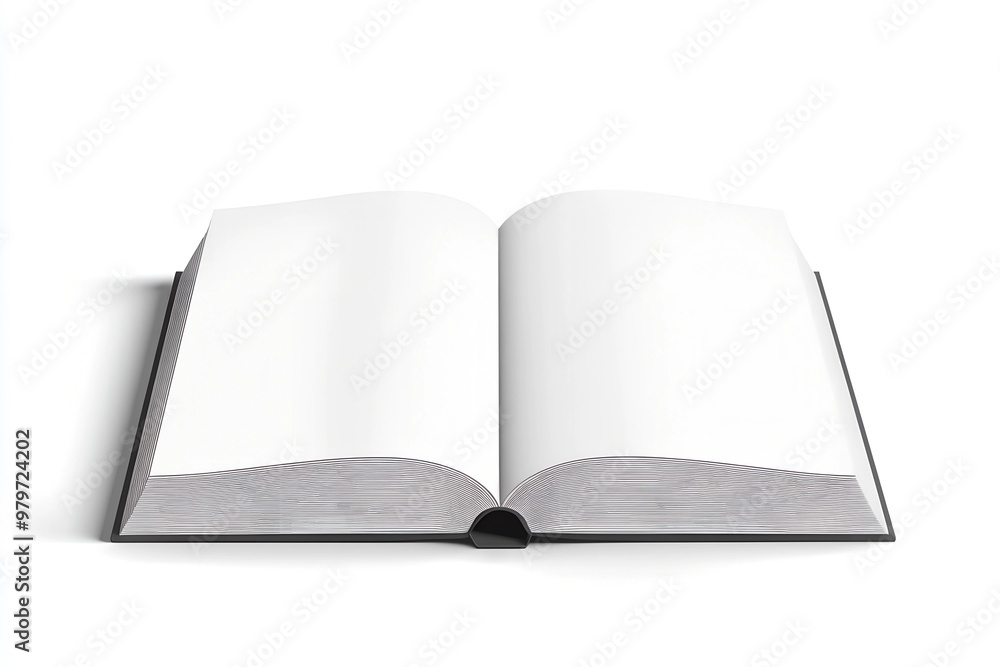 A realistic vector mockup of a 3D magazine with a blank white cover and a closed horizontal paperback catalog with a diminishing background. A realistic vector mockup of a 3D magazine with a blank white cover and a closed horizontal paperback catalog with a diminishing background.