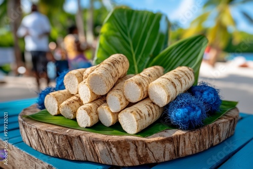 Trinidad and Tobago's Tobago Blue Food Festival, celebrating local cuisine made with the unique blue dasheen root