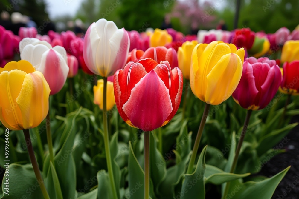 Tulip festival in Ottawa, Canada, where vast gardens of tulips bloom in every color imaginable Tulip festival in Ottawa, Canada, where vast gardens of tulips bloom in every color imaginable