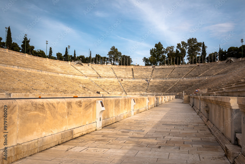 Fototapeta premium Views from the Panathenaic Stadium in the city of Athens, Greece