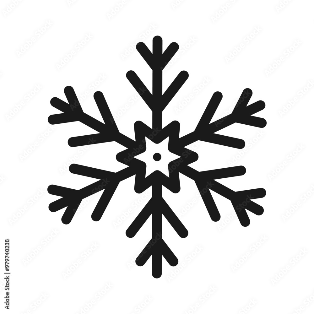 Snowflake thin line icon.Frozen sign.Decorative element for Christmas and New Year holiday.Transparent background.Editable stroke.Simple black line snow icons.Vector illustration EPS 10 Snowflake thin line icon.Frozen sign.Decorative element for Christmas and New Year holiday.Transparent background.Editable stroke.Simple black line snow icons.Vector illustration EPS 10