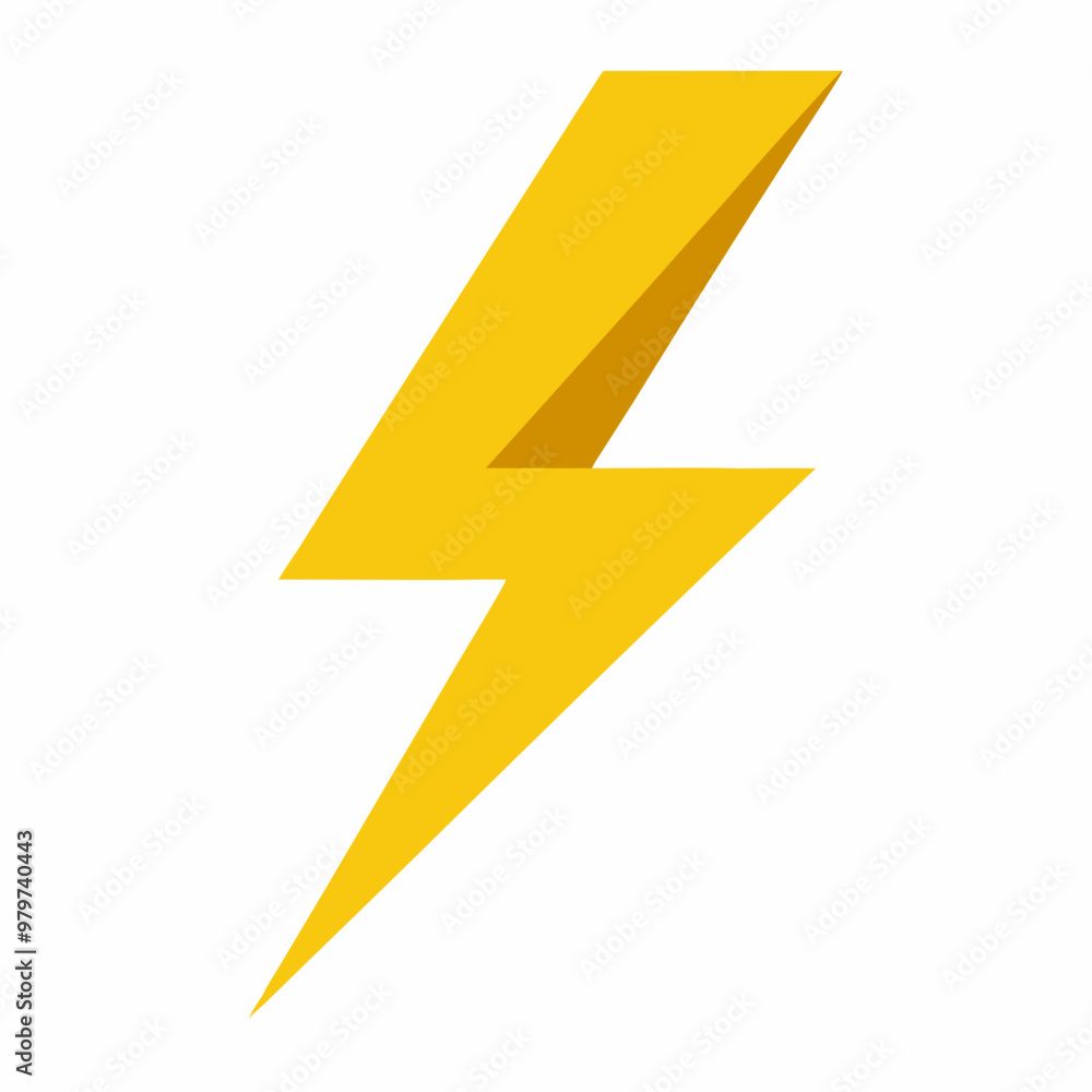 Lightning vector on white background Lightning vector on white background