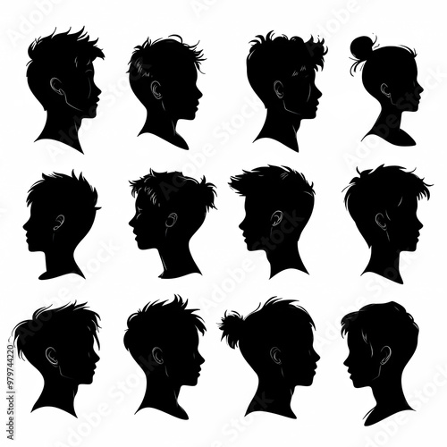 Teen Profile Silhouettes, I...