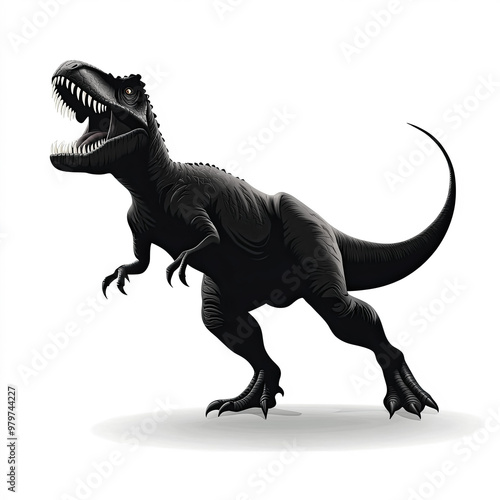 T-Rex Silhouette, Illustrat...