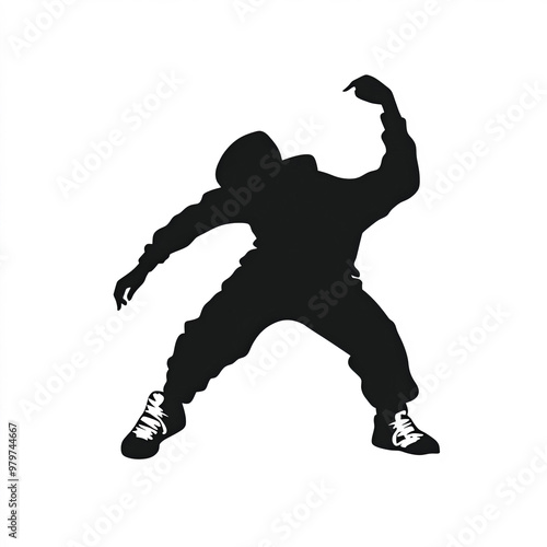 Break Dancer Silhouette, Il...