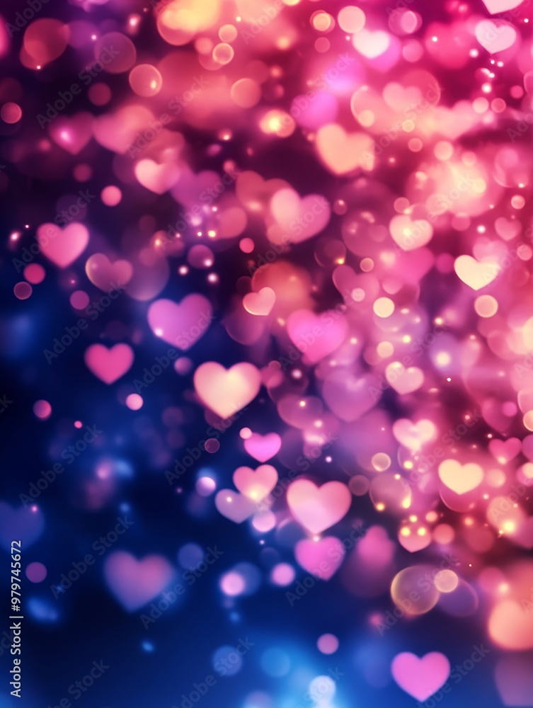 Romantic watercolor heart bokeh background with soft lights and a dreamy feel perfect for Valentine's Day, love, and romance. Romantic watercolor heart bokeh background with soft lights and a dreamy feel perfect for Valentine's Day, love, and romance.