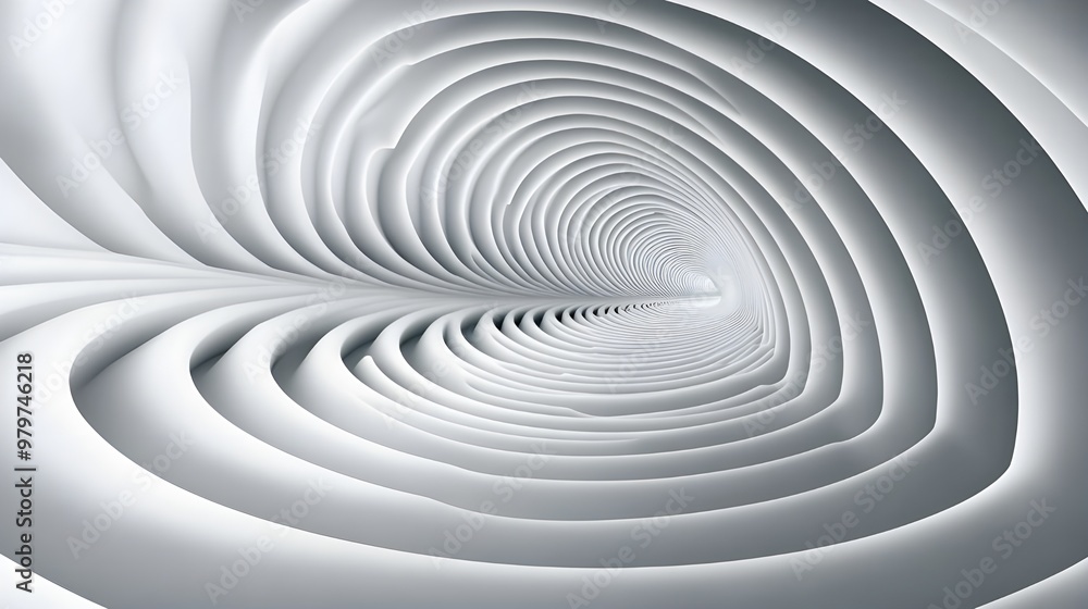 Abstract White Curved Lines Tunnel Background Abstract White Curved Lines Tunnel Background