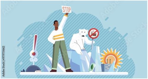 Climate change. Save the planet. Global warming. Choose renewable resources to promote cleaner and healthier planet and combat climate change On World Environment Day, lets pledge to make positive