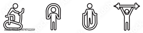 Photography Sports icon pictogram set
