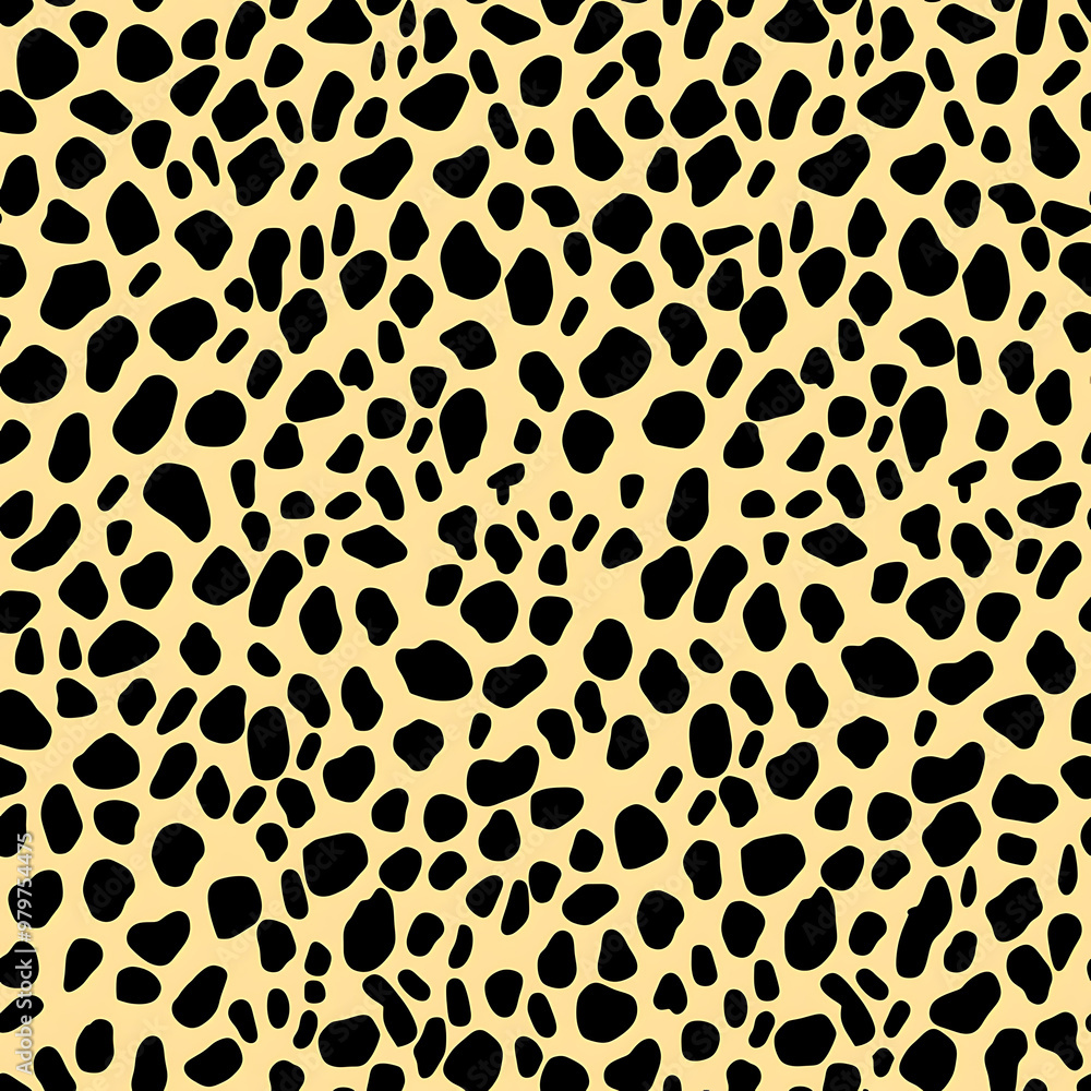 Illustrated Cheetah Print Repeating Pattern Illustrated Cheetah Print Repeating Pattern