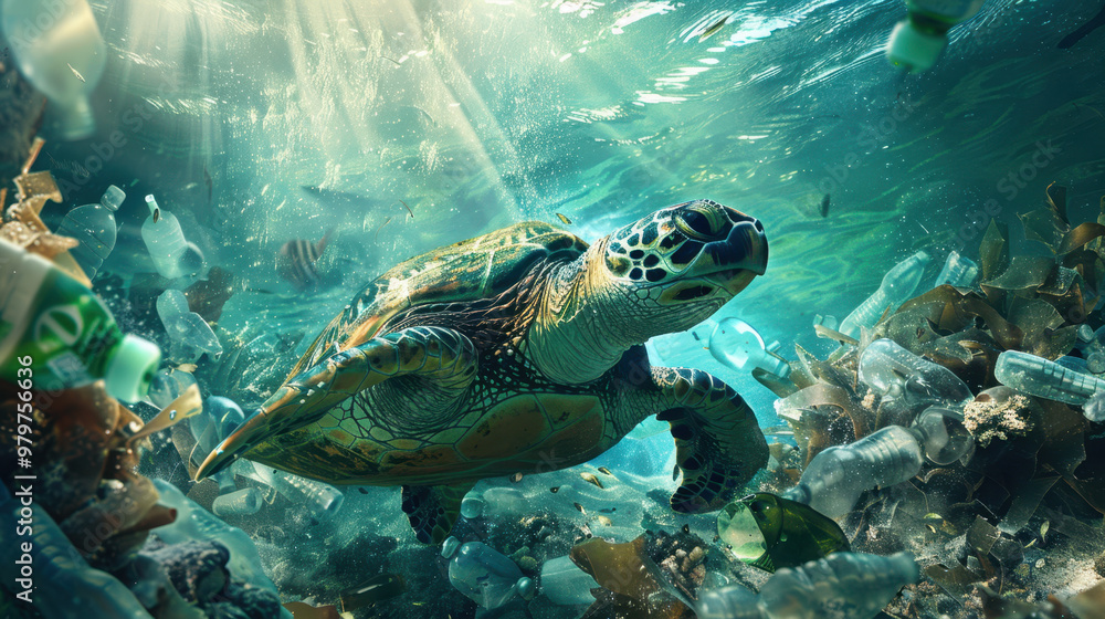 The Turtle in Ocean Pollution The Turtle in Ocean Pollution