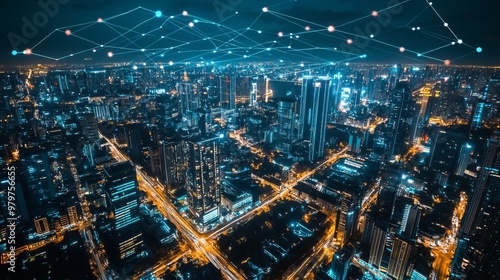 Wallpaper Mural Smart City Wifi Lan Networks Torontodigital.ca